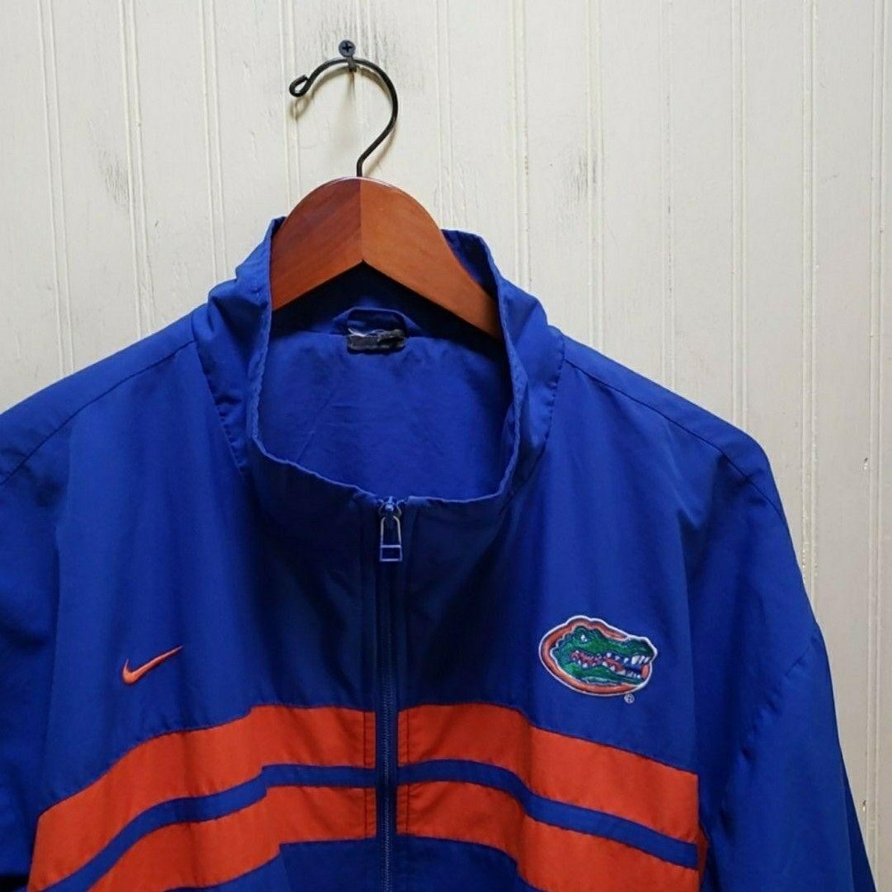 Florida Gators Jacket‎ Mens 3XL Blue NCAA Football Nike Full Zip Windbreaker